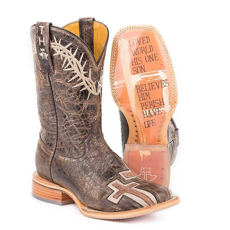 Tin Haul Ladies Boots - My Savior With Bible Verse Sole