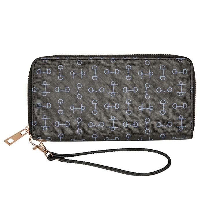 AWST Int'l ''Lila'' Snaffle Bit Clutch Wallet