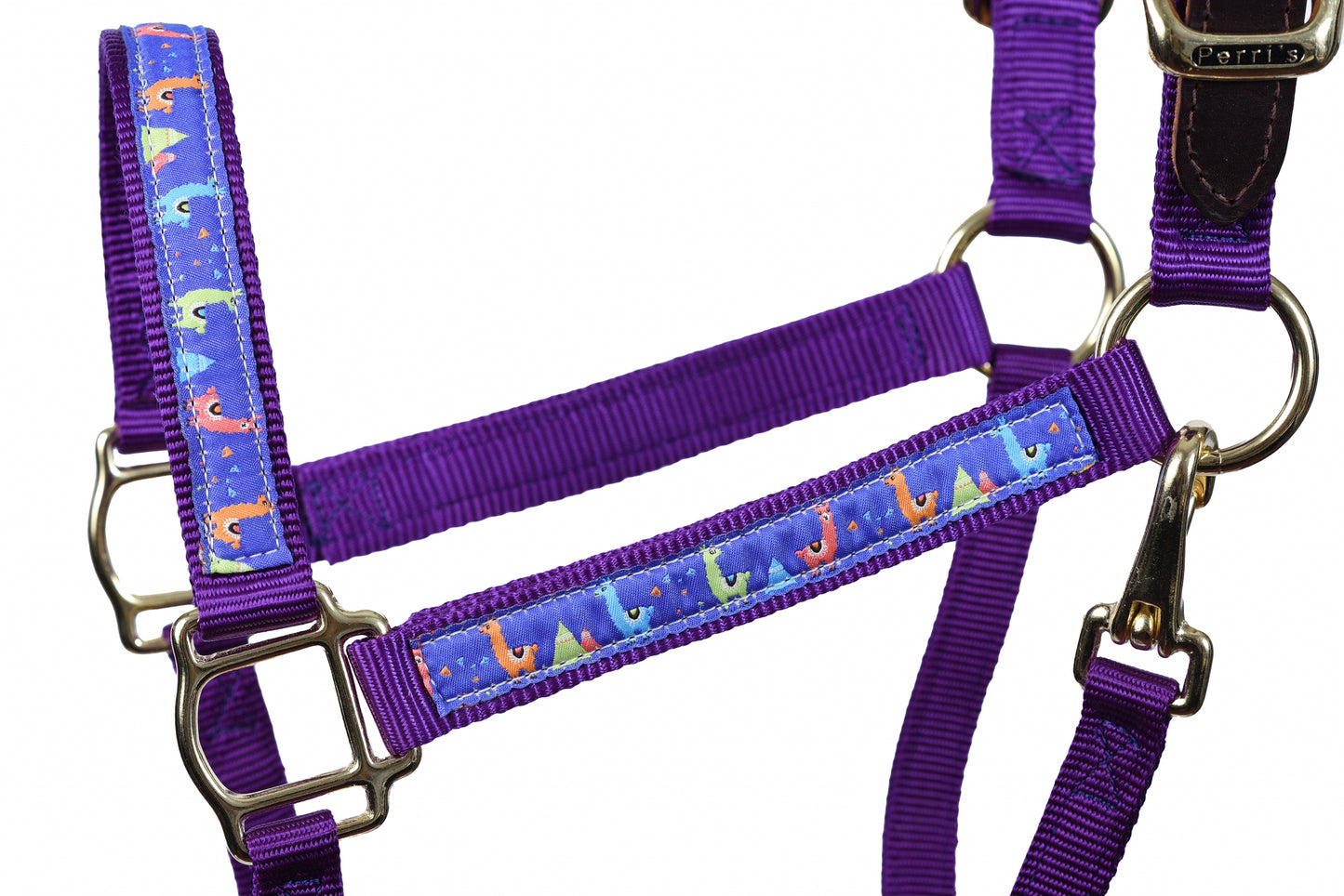 Perri's Nylon Ribbon Safety Halter - Llamas