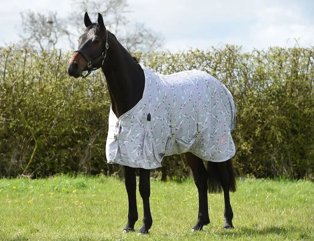 Saxon Mesh Standard Neck Fly Sheet with Belly Wrap