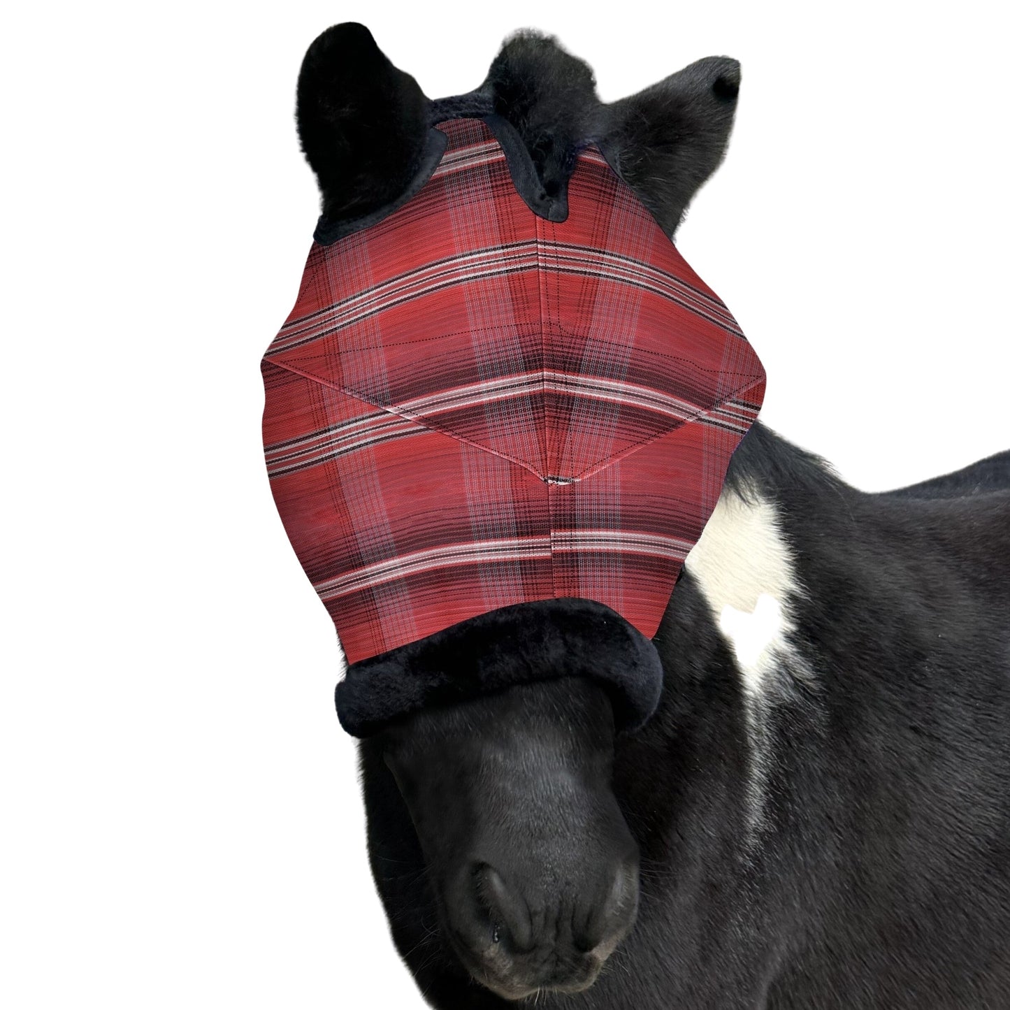 Kensington 73% UV Pony Fly Mask with Fleece Trim & Dual Ear Openings