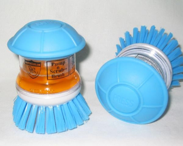 Pump 'N Scrub Grooming Brush