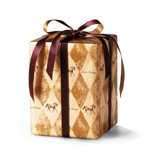 Holiday ''Harlequin Horses'' Gift Wrap