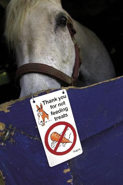 Fergus Stall Sign ''Do Not Feed''