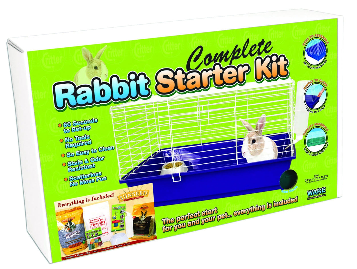 Ware Rabbit Starter Kit/Food Sunseed