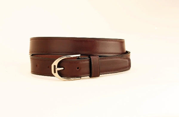 Tory Leather Leather Belt with English Stirrup Buckle