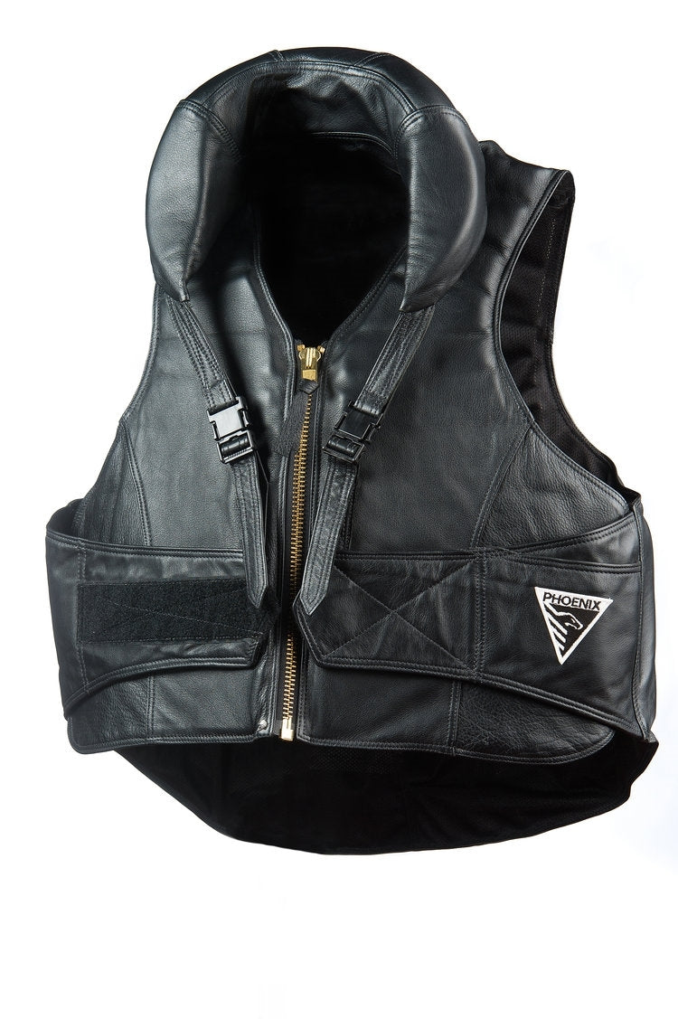 Phoenix Finalist Leather Protective Rodeo Vest