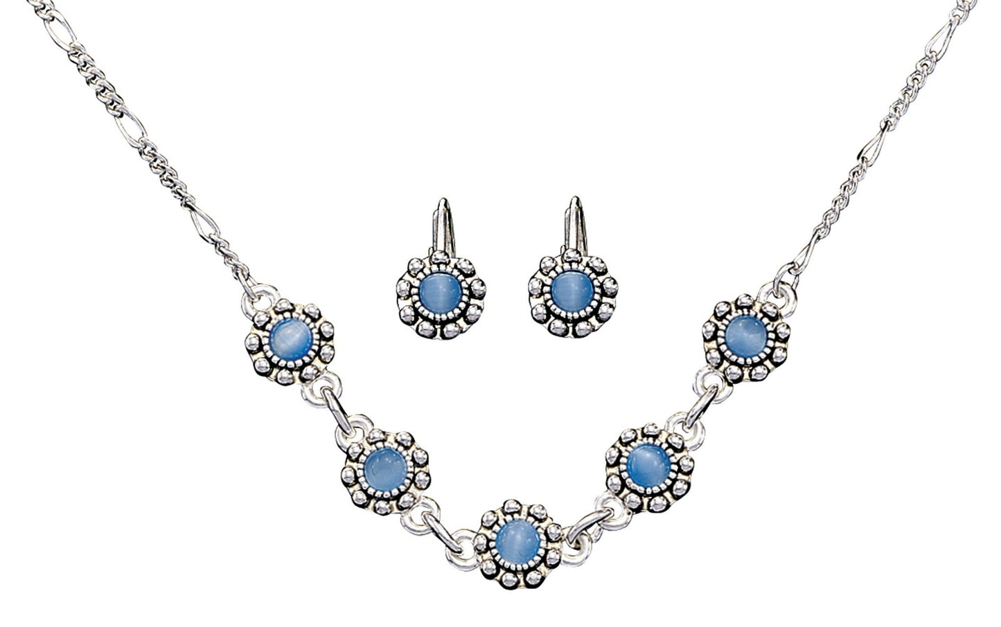 Montana Silversmiths Blue Flowers Jewelry Set