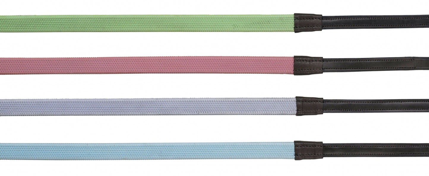 Camelot Colorful Rubber Covered Reins