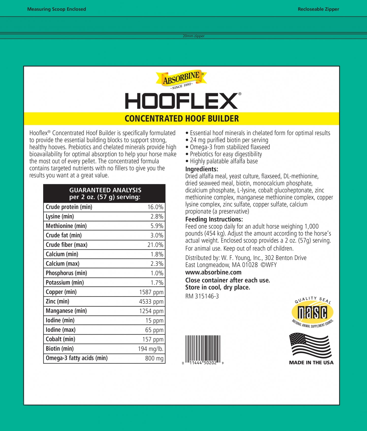 Absorbine Hooflex Concentrated Hoof Builder