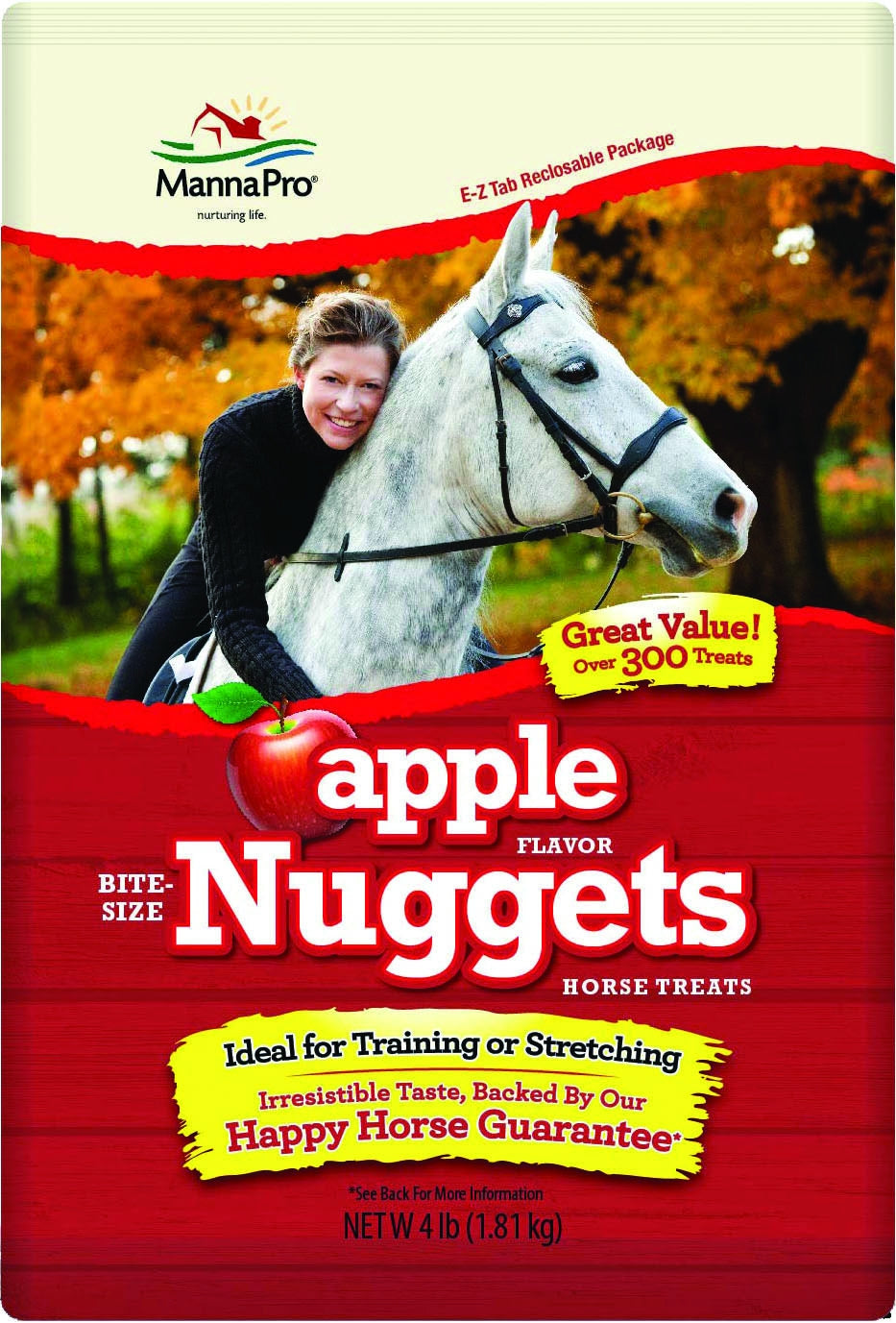 Manna Pro Bite-Size Nuggets Horse Treats - 4 LB