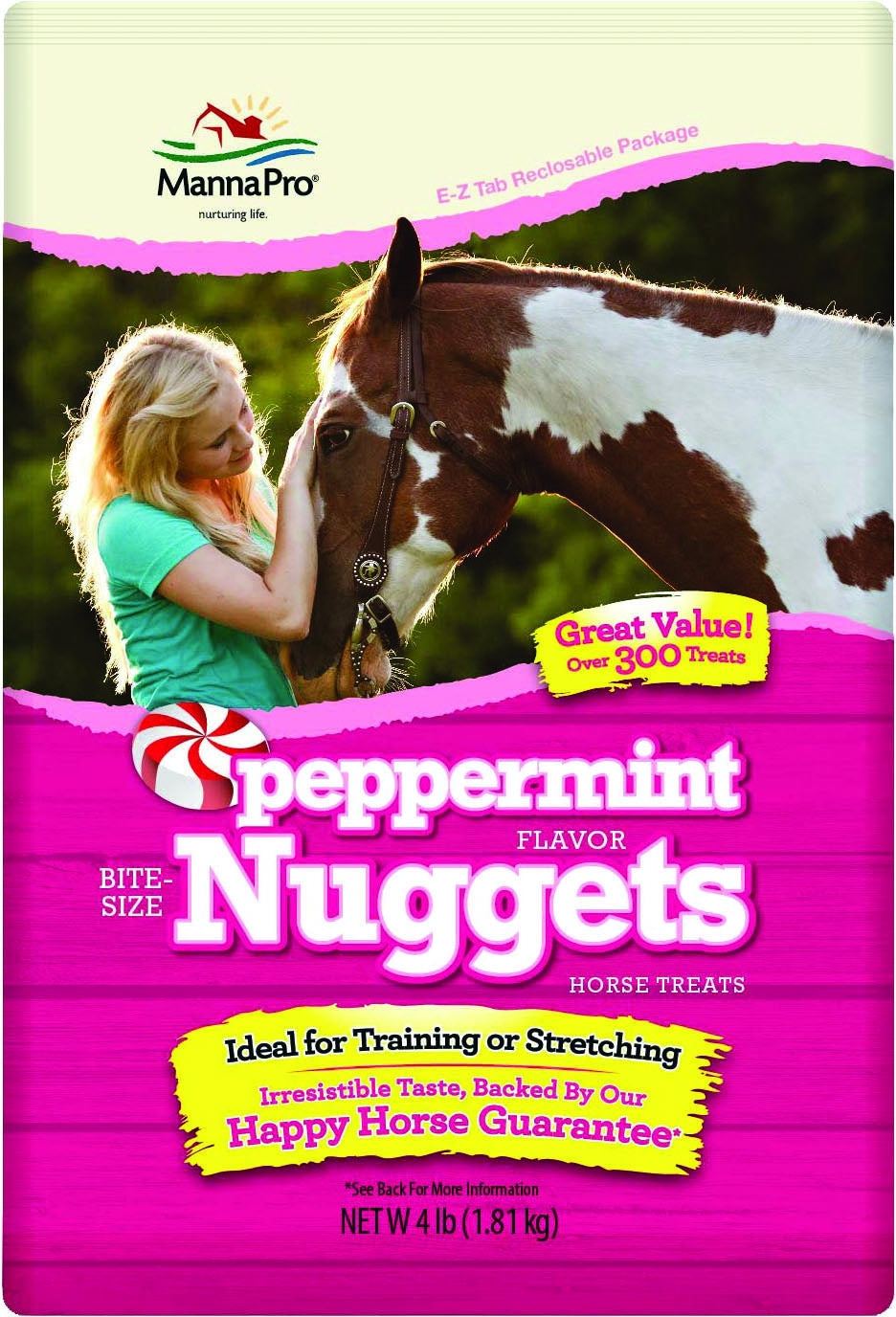 Manna Pro Bite-Size Nuggets Horse Treats - 4 LB