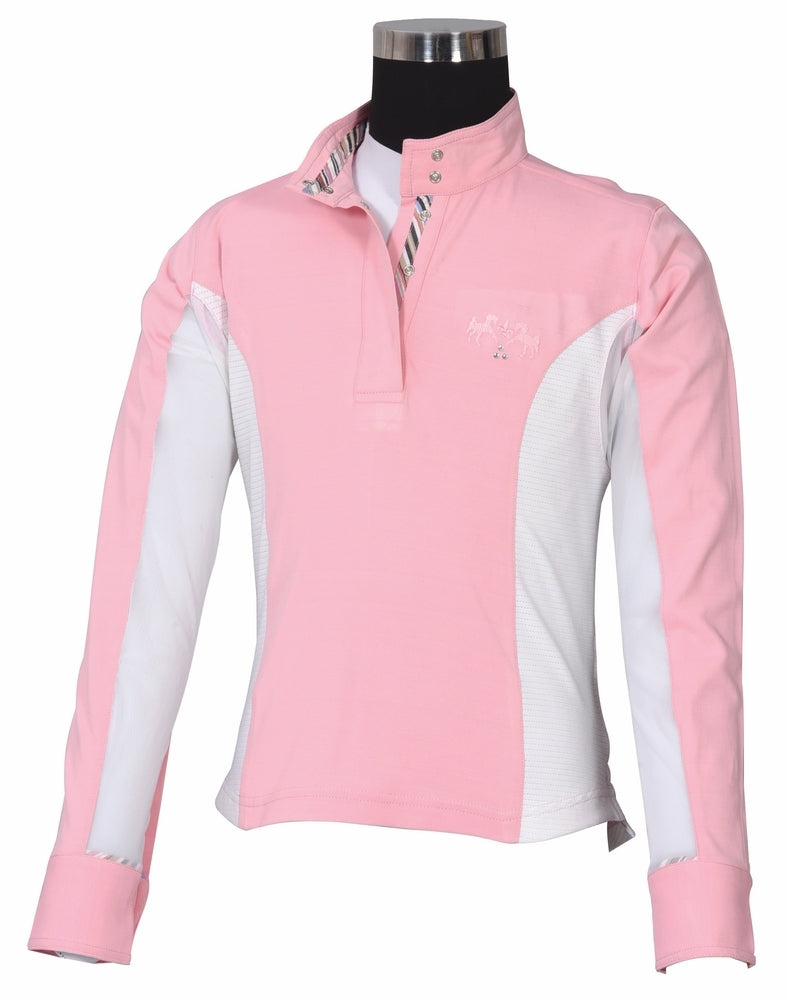 Equine Couture Kids Cara Long Sleeve Show Shirt