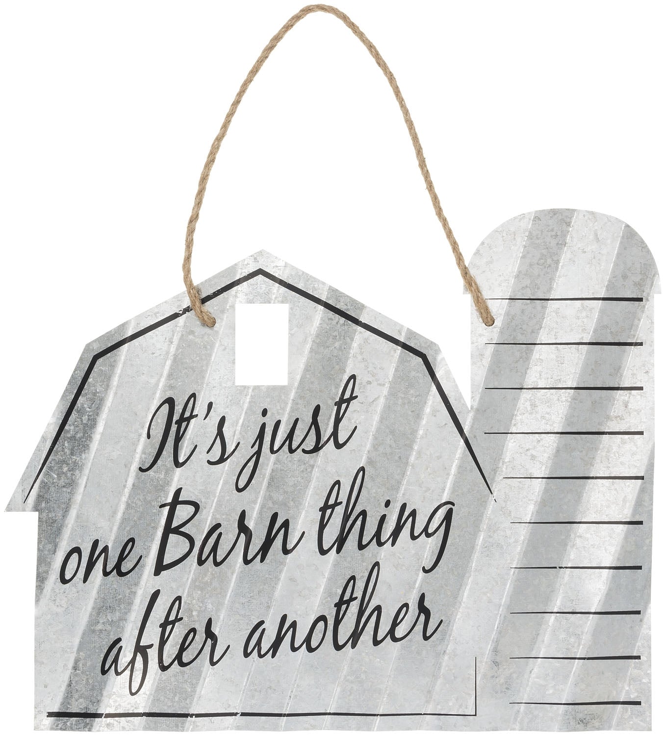 Gift Corral Barn Shaped Metal Sign