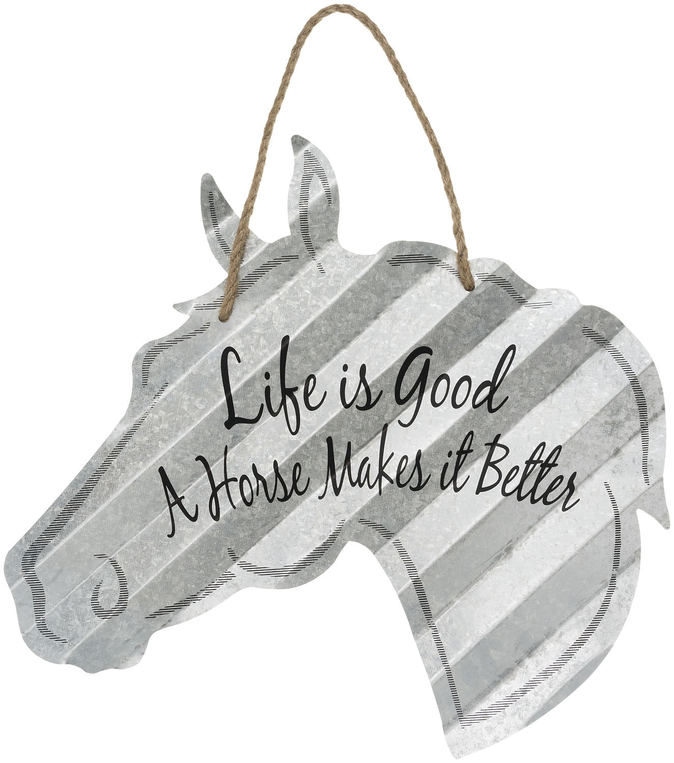 Horse Sign 20'' - Life Is Good