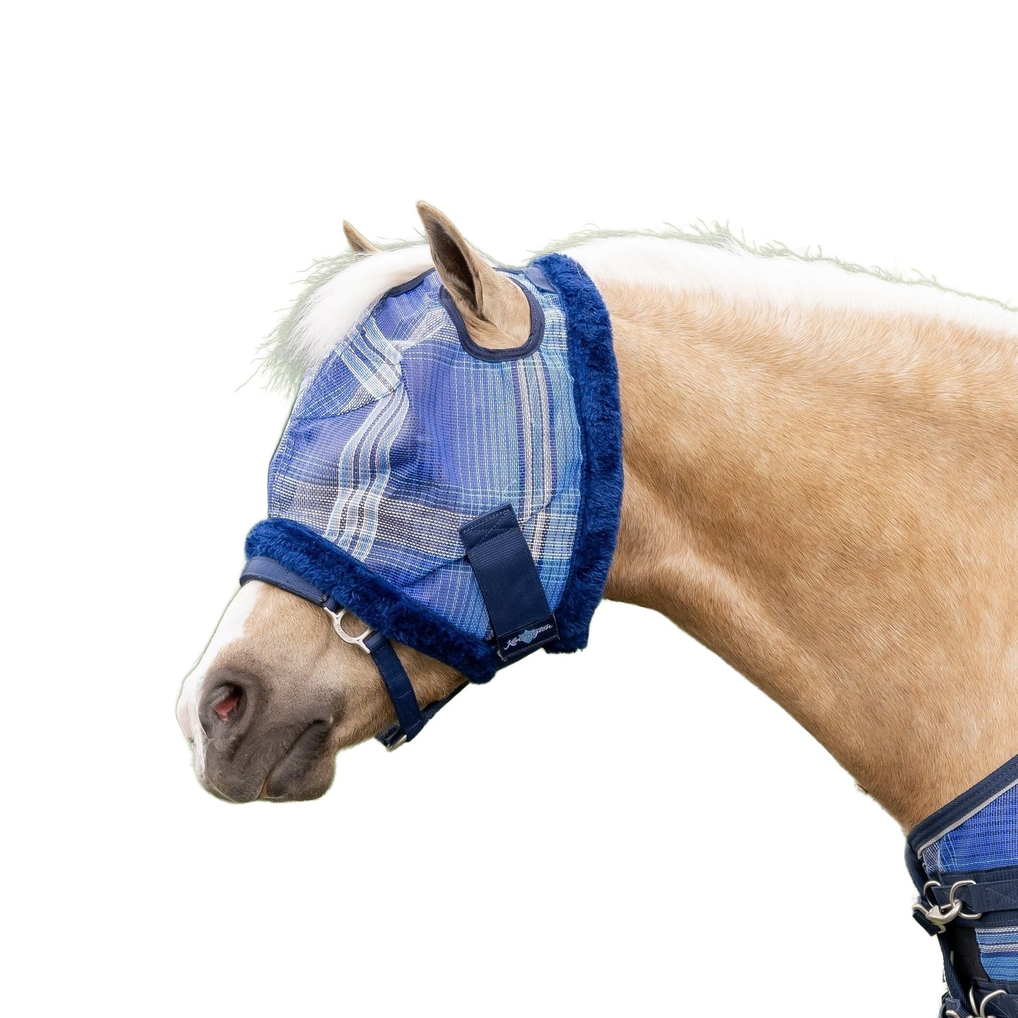 Kensington 73% UV Pony Fly Mask with Fleece Trim & Dual Ear Openings