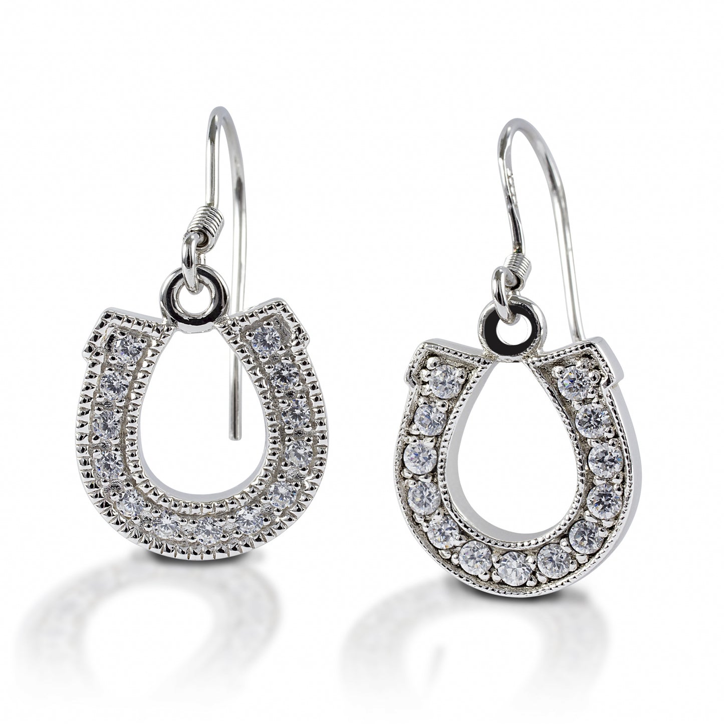 Kelly Herd Dangle Horseshoe Earrings