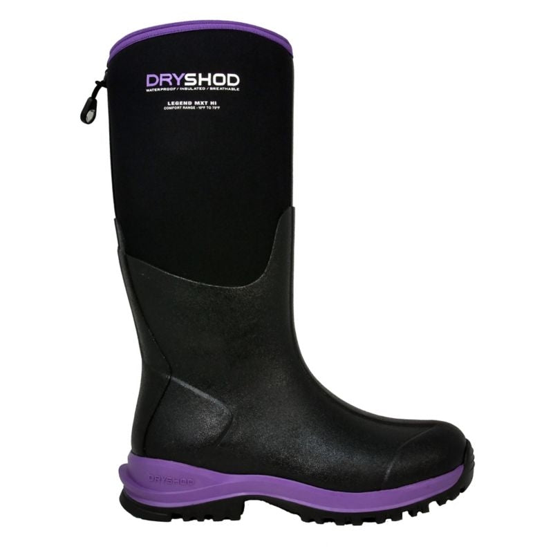 Dryshod Ladies Legend MXT Hi Boots 8 B Black/Purple