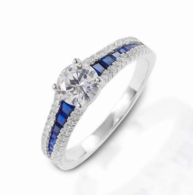 Kelly Herd Blue Spinel Engagement Ring